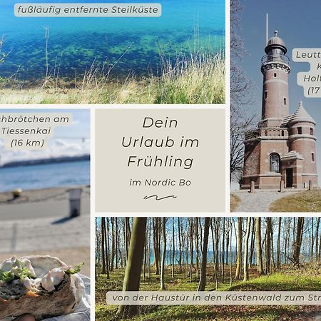 Nordic Bo -Wellen Wald Und Wilde Kueste- Strandnahe Doppelhaushaelfte Mit Waldterrasse Surendorf Exterior foto