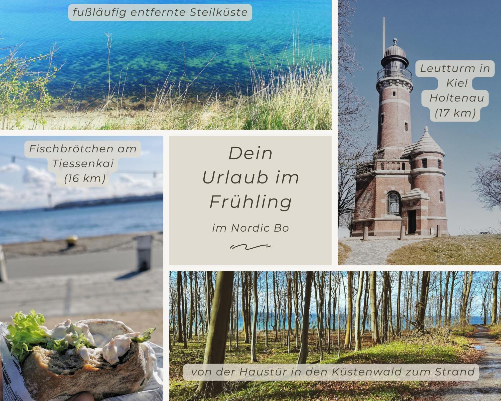 Nordic Bo -Wellen Wald Und Wilde Kueste- Strandnahe Doppelhaushaelfte Mit Waldterrasse Surendorf Exterior foto